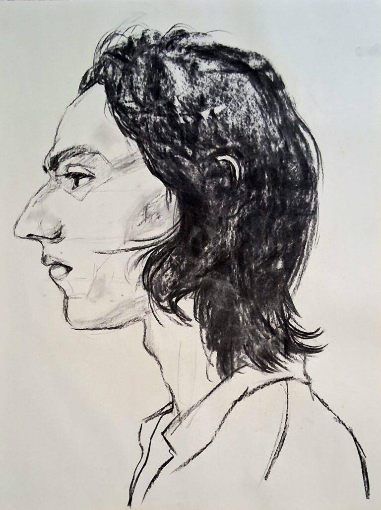 Portret en profil. 50x70 Iris Schlagwein 2025