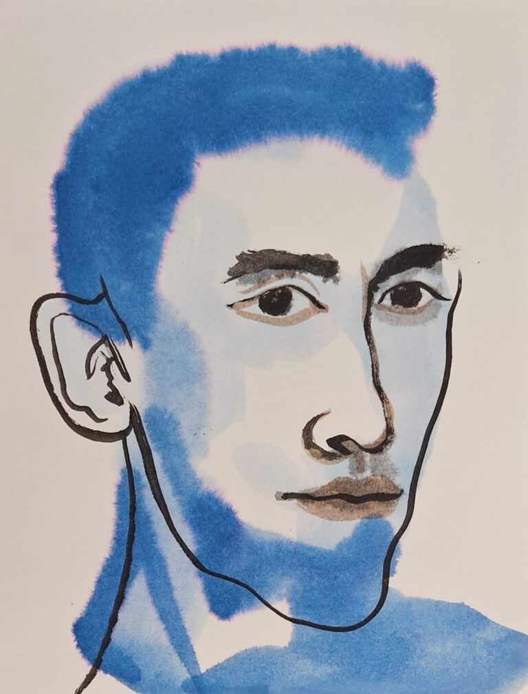 jongeman in inkt 2 21x30 Iris Schlagwein 2025