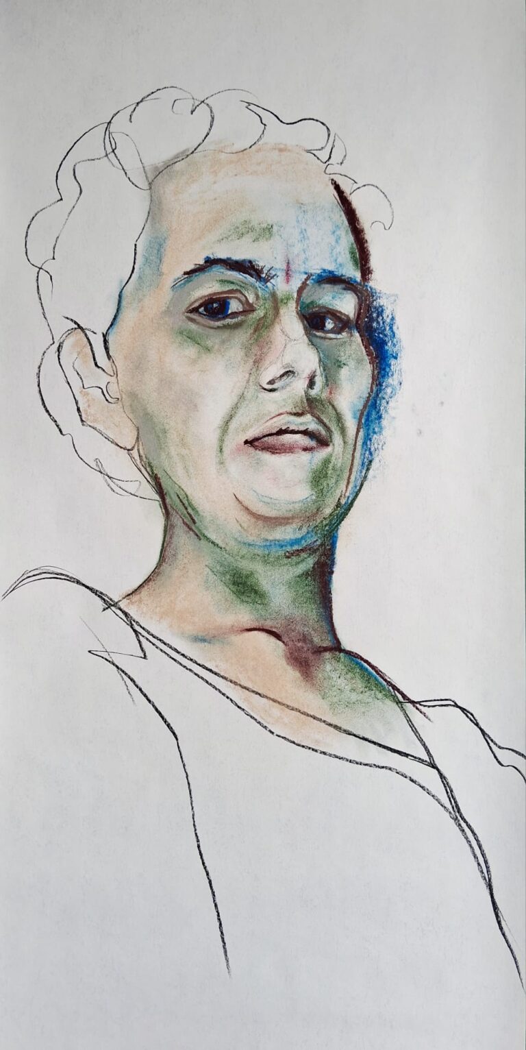 Zelfportret VII 52x120 Iris Schlagwein 2026
